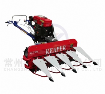 Farm Two Wheel Self Propelled Reaper Harvesting Machine Mini Paddy Reaper Reaper Binder Machine Rice Harvester