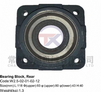 Bearing Block, Rear W2.5-02-01-02-12