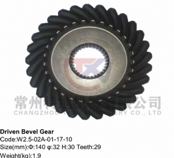 Driven Bevel Gear W2.5-02A-01-17-10