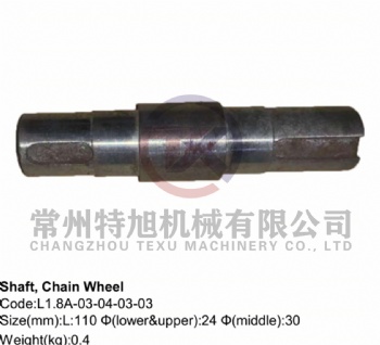 Shaft, Chain Wheel L1.8A-03-04-03-03