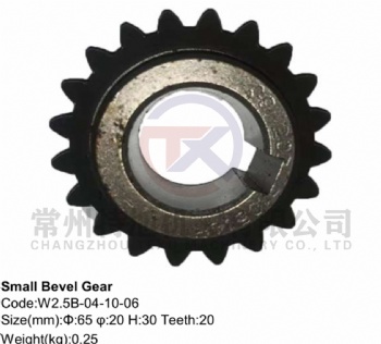 Small Bevel Gear W2.5B-04-10-06