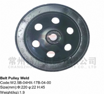 Belt Pulley Weld W2.5B-04HX-17B-04-00